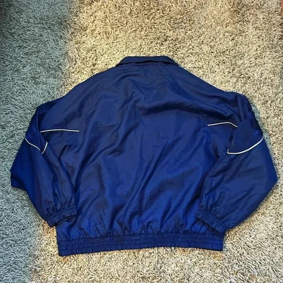 Vintage Active Frontier Men's Large Nylon Windbreaker Jacket - Retro Blue - Picture 7 of 9